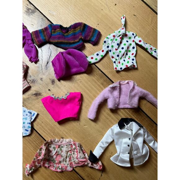 Lot of 15 Vintage Barbie Doll Clothes. Tops. Multi print. Polka dots. - Picture 3 of 5